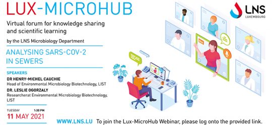 LUX-MICROHUB webinar – Analysing SARS-CoV-2 in sewers: an effective way to monitor epidemiological status of human populations