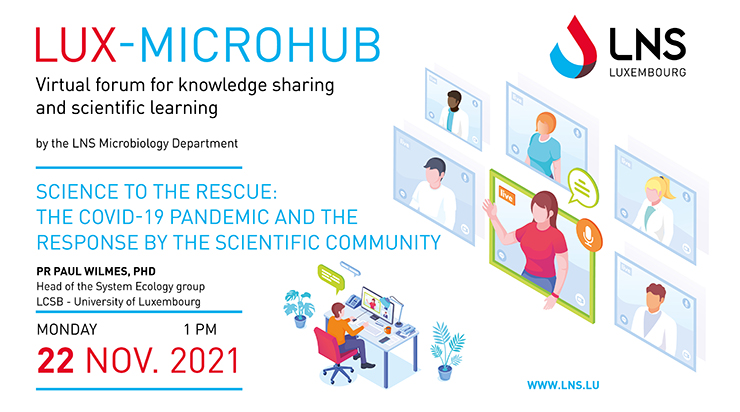 LUX-MICROHUB webinar – Science to the rescue: The COVID-19 pandemic and the response by the scientific community in Luxembourg